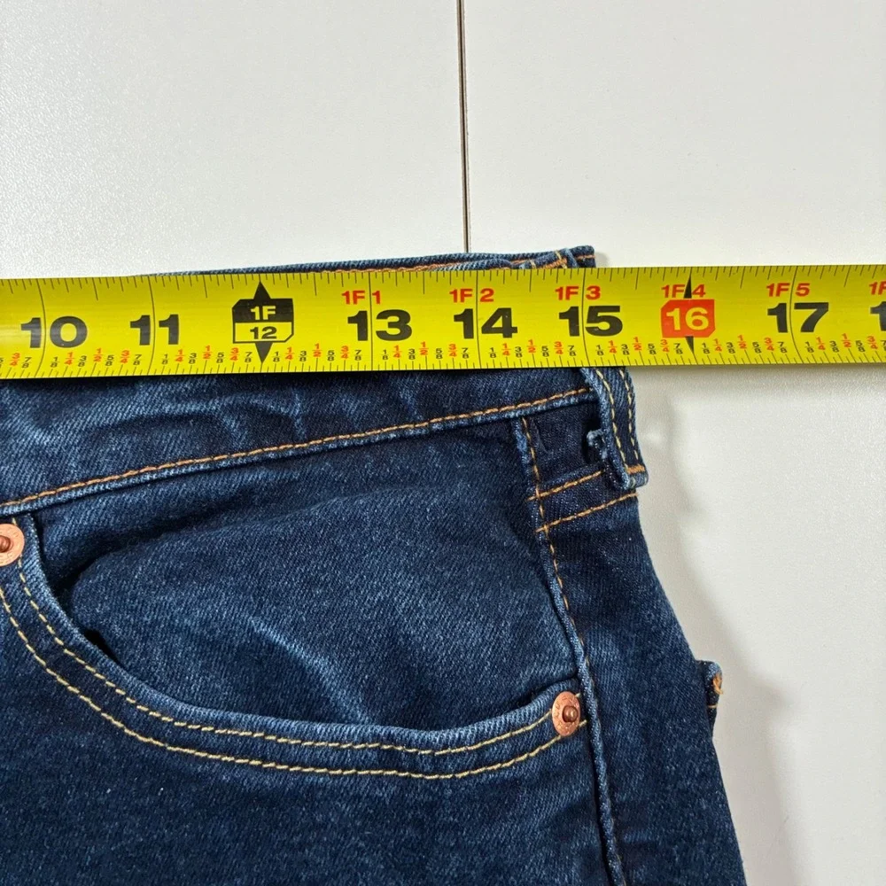 Levi's 505 Regular Fit Jeans 30x29 Dark Wash Indigo Straight Denim (Tag 32x30)